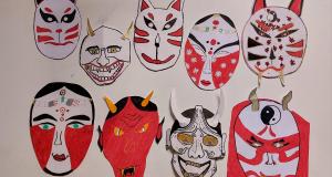 Μάσκες Kabuki και Noh από την ε’ Δημοτικού