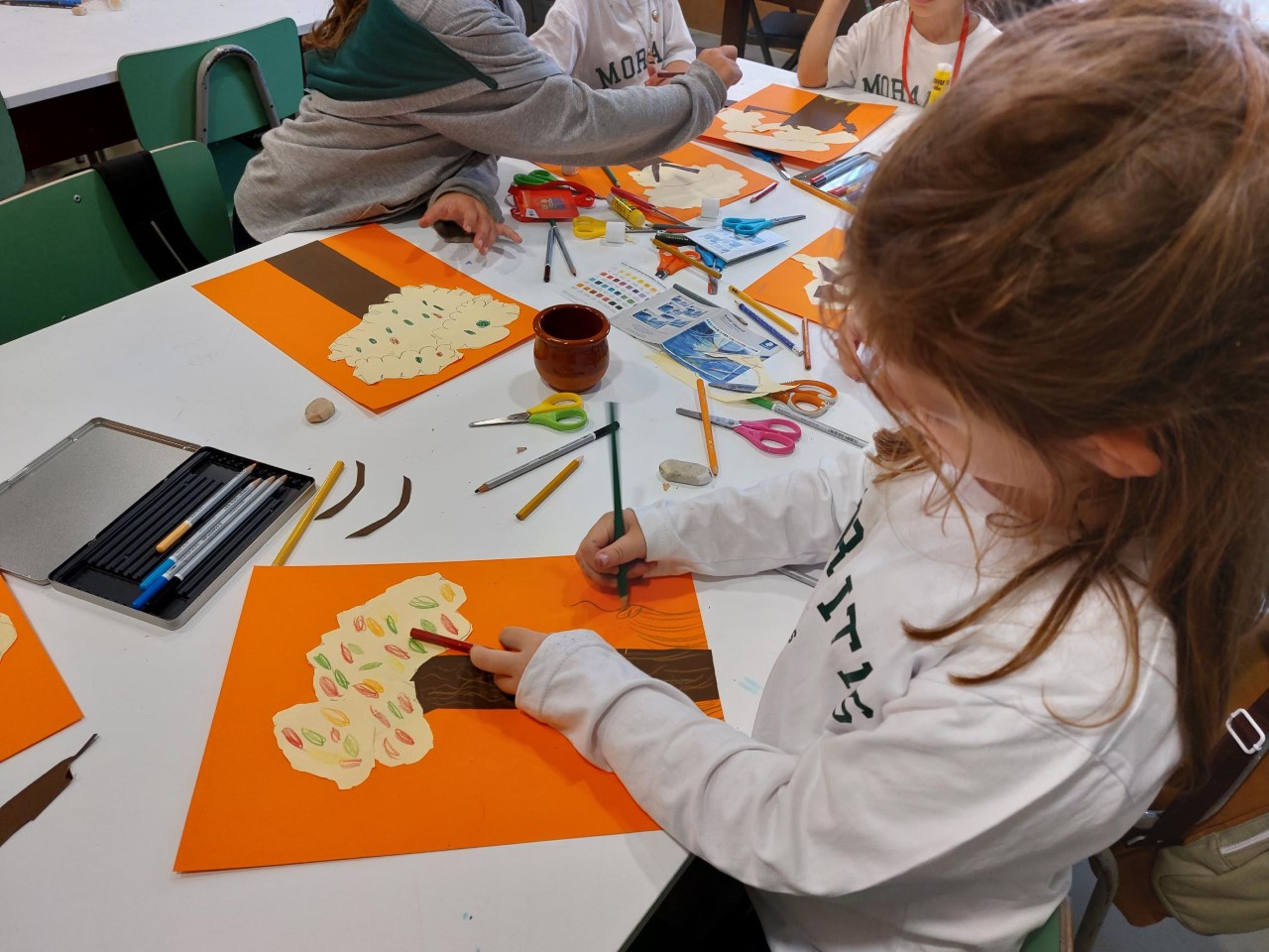 Κολάζ δένδρων από την α’ και β’ Δημοτικού