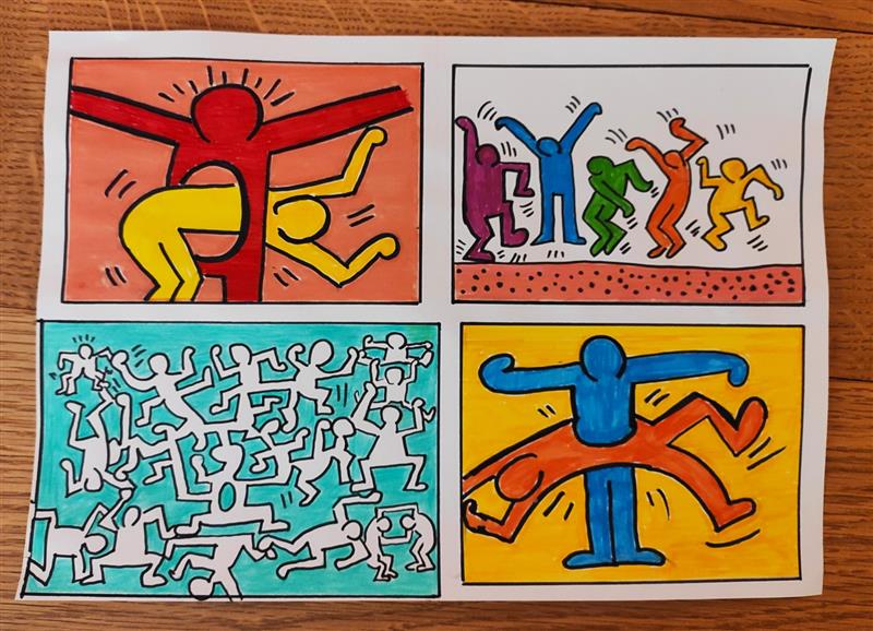Ανθρωπάκια με αφορμή το έργο του Keith Haring 