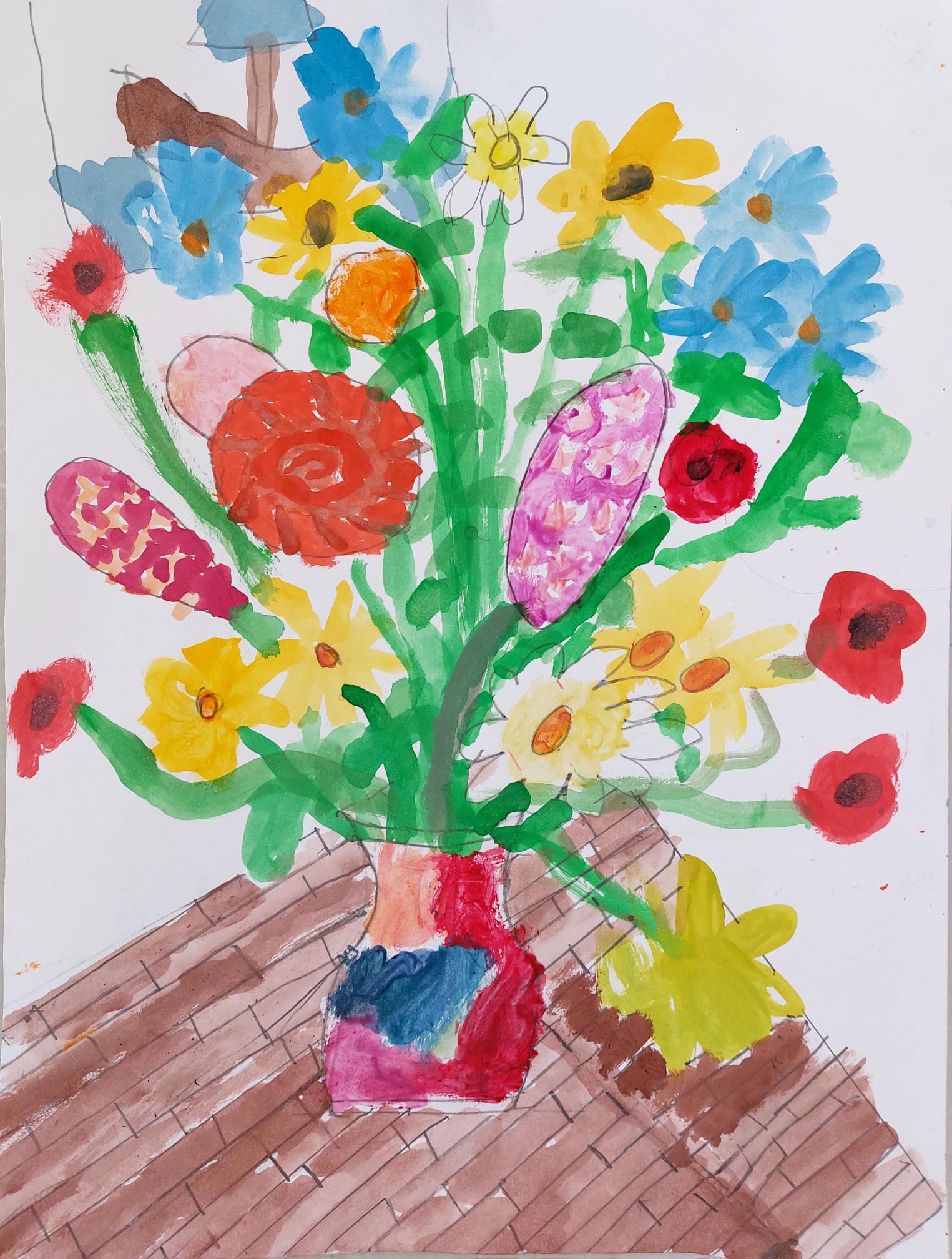 Ανθοσυνθέσεις από τη γ' Δημοτικού