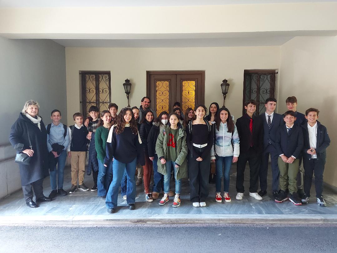 Το Κεντρικό Κοινοτικό Συμβούλιο του Γυμνασίου στο Προεδρικό Μέγαρο