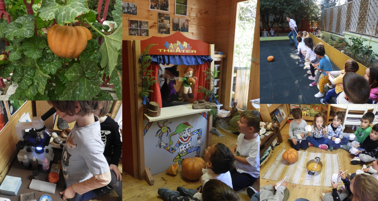 Η «γιαγιά κολοκύθα» στον λαχανόκηπο του Νηπιαγωγείου