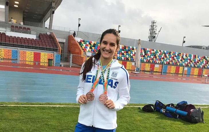 Mετάλλια στο Βαλκανικό Πρωτάθλημα Στίβου Κ18