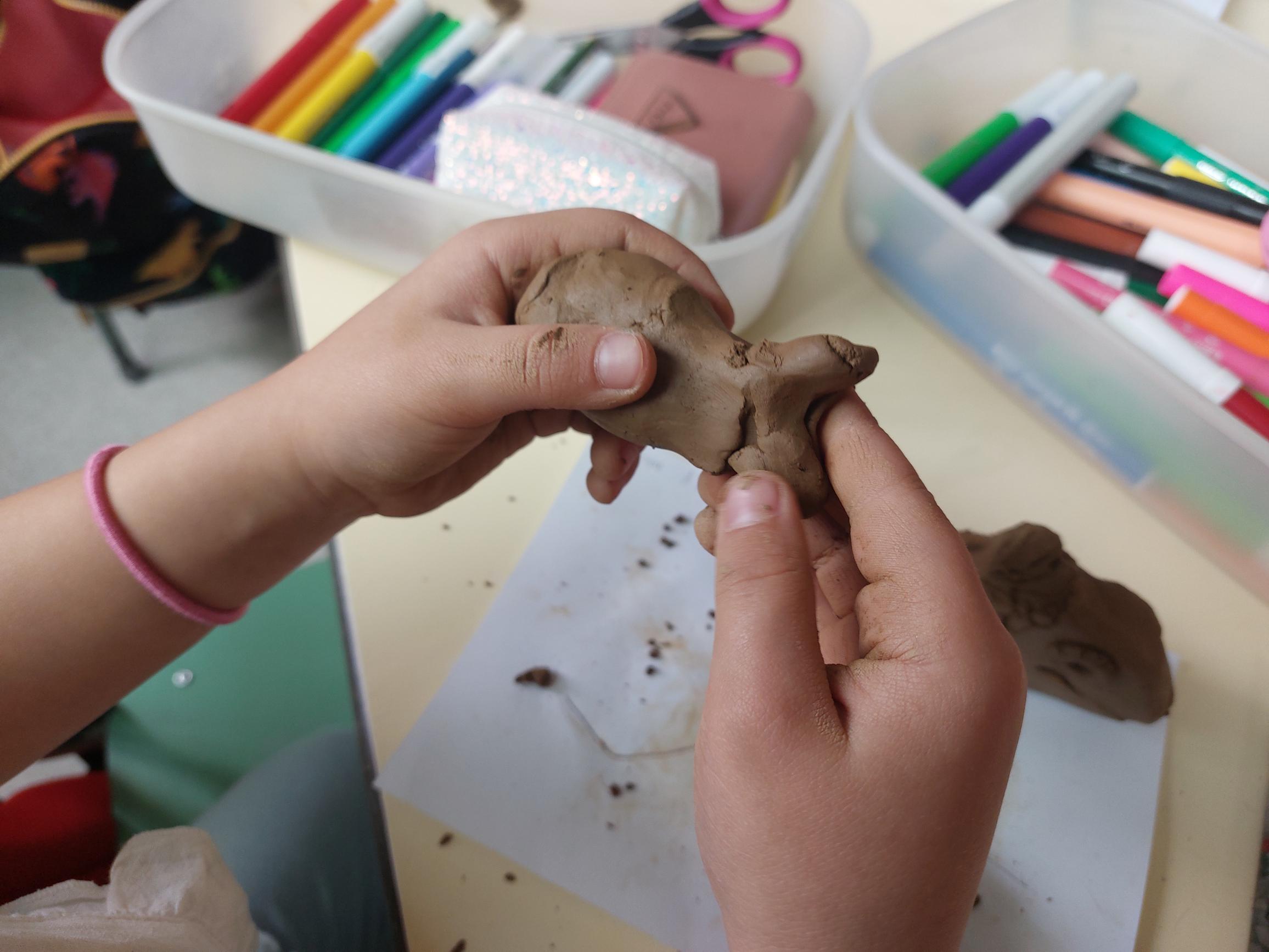 Πήλινα ψαράκια από την α' Δημοτικού