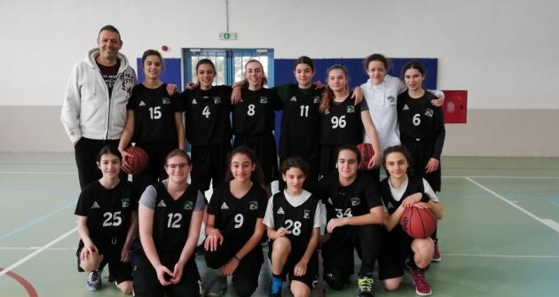 2η θέση η ομάδα Μπάσκετ κοριτσιών Γυμνασίου
