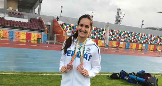 Mετάλλια στο Βαλκανικό Πρωτάθλημα Στίβου Κ18