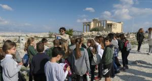 Η δ΄ τάξη στην Ακρόπολη